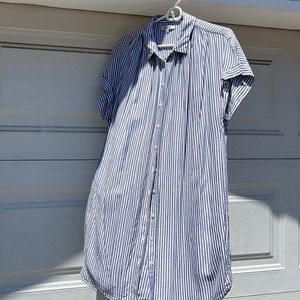 Madewell button up tshirt dress size L